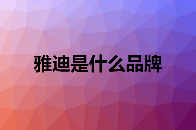 雅迪是什么品牌，怎么加入自己的供应链？