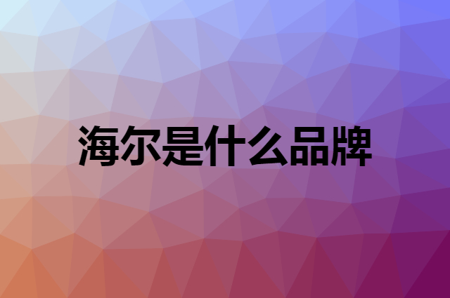 海尔是什么品牌，怎么加入自己的供应链？